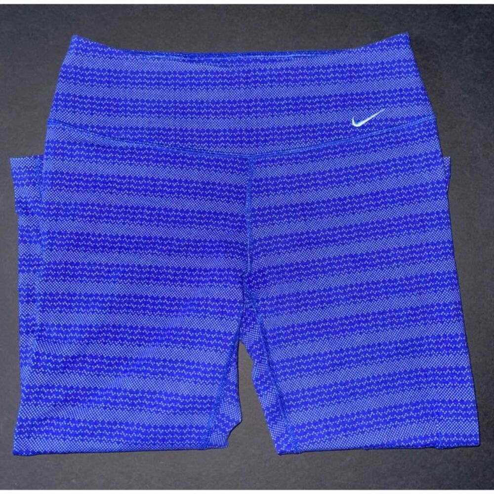 NWOT NIKE running capris - medium- DRIFIT - purple patterned
